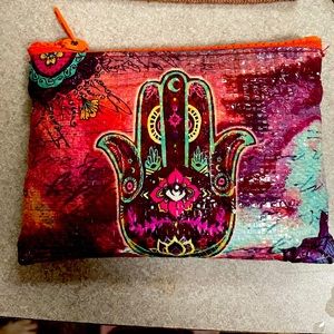 Ahimsa recycled zipper wallet/ pouch